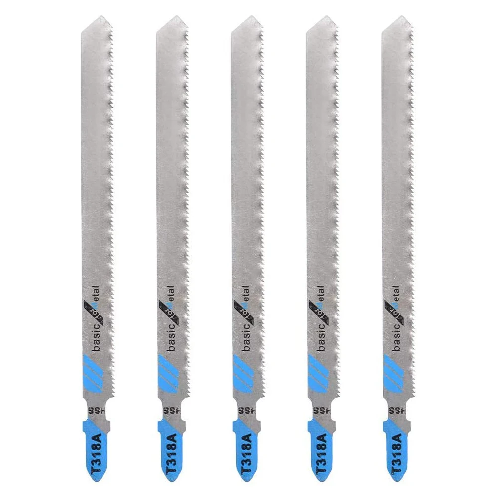 T318A HSS Jigsaw Blades Reciprocating Saw Blades T-Shank 10PCS 132mm For Wood PVC Thin Metal Fibreboard Cutting