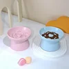 Cats Cat Anti-choking Feed Dogs Food Pet Slow Bowls Ceramic Elevated Small Feeders Anti-gulping Eating Puppy Bowl Supplies 4