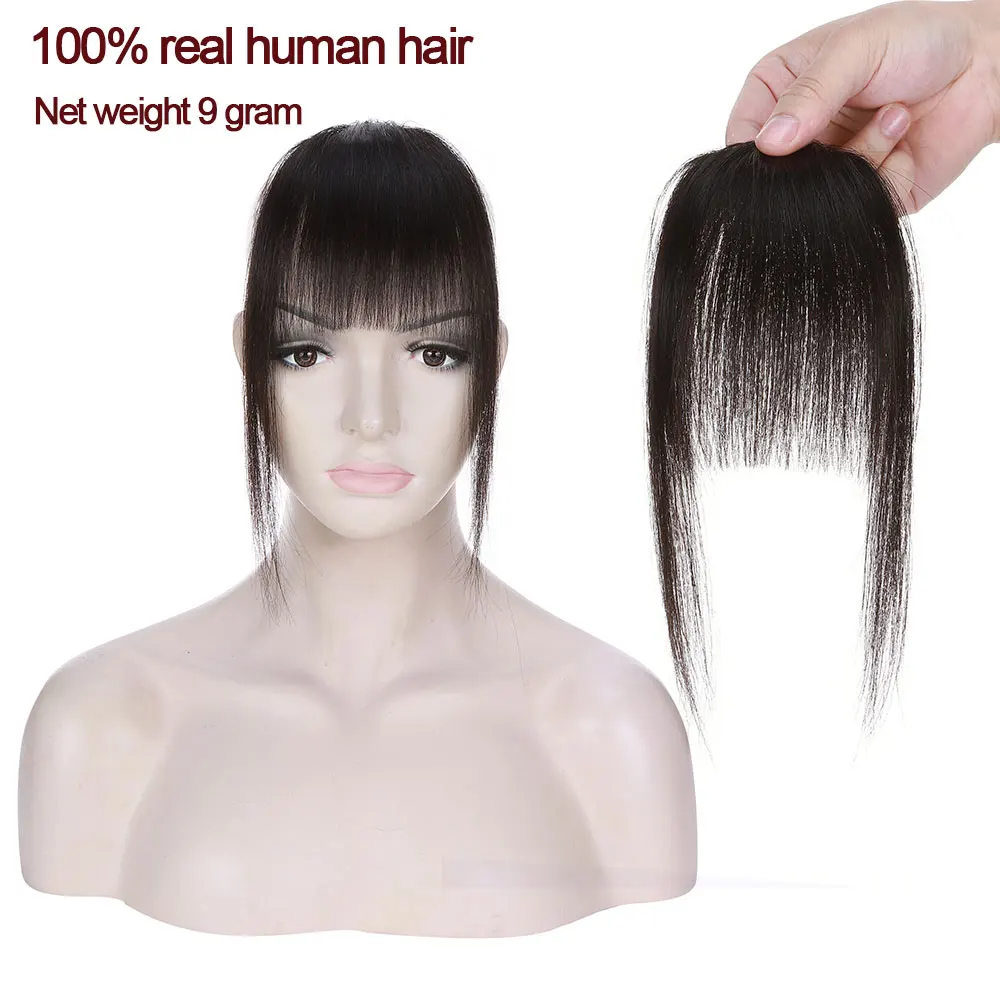 Human Hair Bangs for Women Girls