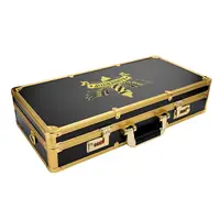 Kit de barbier professionnel, étui avec serrure de sécurité, poignée Portable pour voyage, rangement d'outils de barbier, or 3