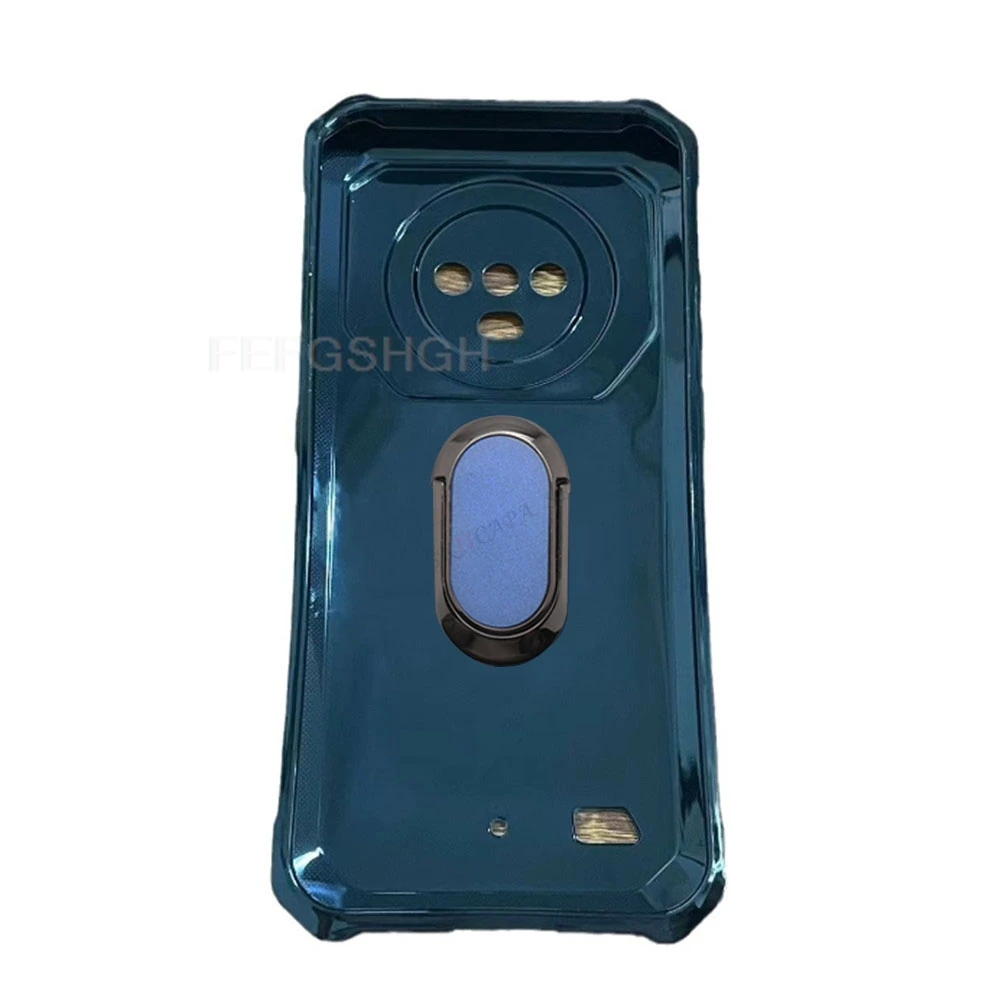 For Cubot KingKong ES 6.56"CubotKingKongES KingKongES Back Ring Holder Bracket Phone Case Smartphone TPU Soft Silicone Cover 2