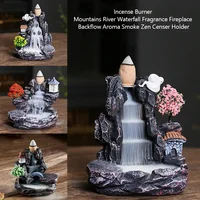 Backflow Incense Holder Waterfall Incense Burner Home Decor Aromatherapy Ornament Incense Cones with Backflow Incense Cones 1