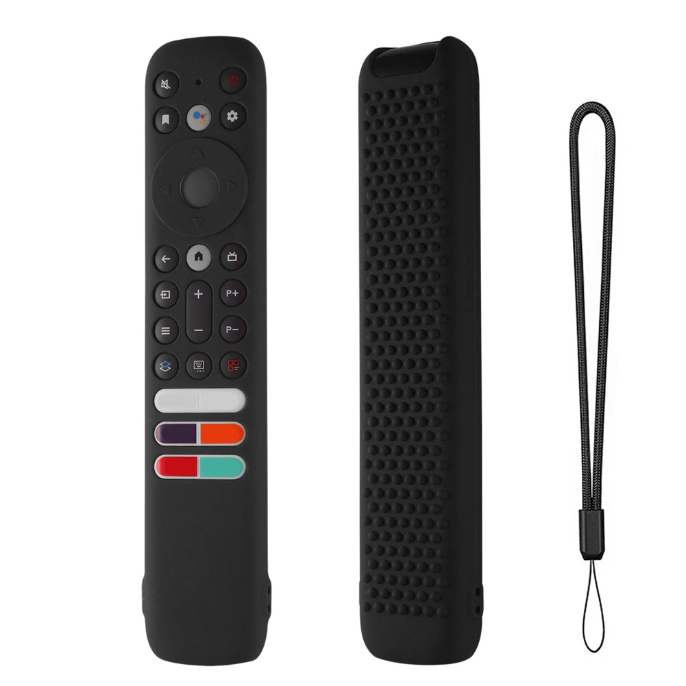 Custodia In Silicone Compatibile Per Tcl Rc902V Fmr4 Far2 Fmr1 Tv Voice Remote Control Cover Protector Con Cordino