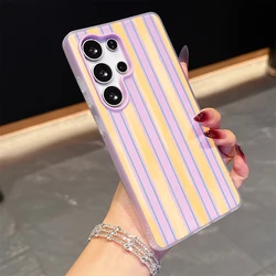 Minimalist Stripes Shockproof Phone Case Cover - Galaxy S23 Ultra (ZDX - P9681)