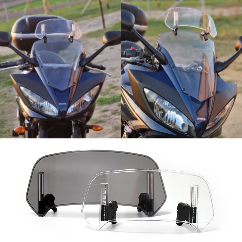 Wind Noise Reduction Adjustable Motorcycle Windshield Extension - Universal  Spoiler For Honda, Yamaha, Suzuki, Kawasaki Motoparty Adjustable Motorcycle  Windshield Extension Spoiler, image size:1000x1000