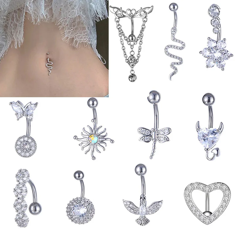 Clicker Ombelico Con 4 Zirconi - Foto 4