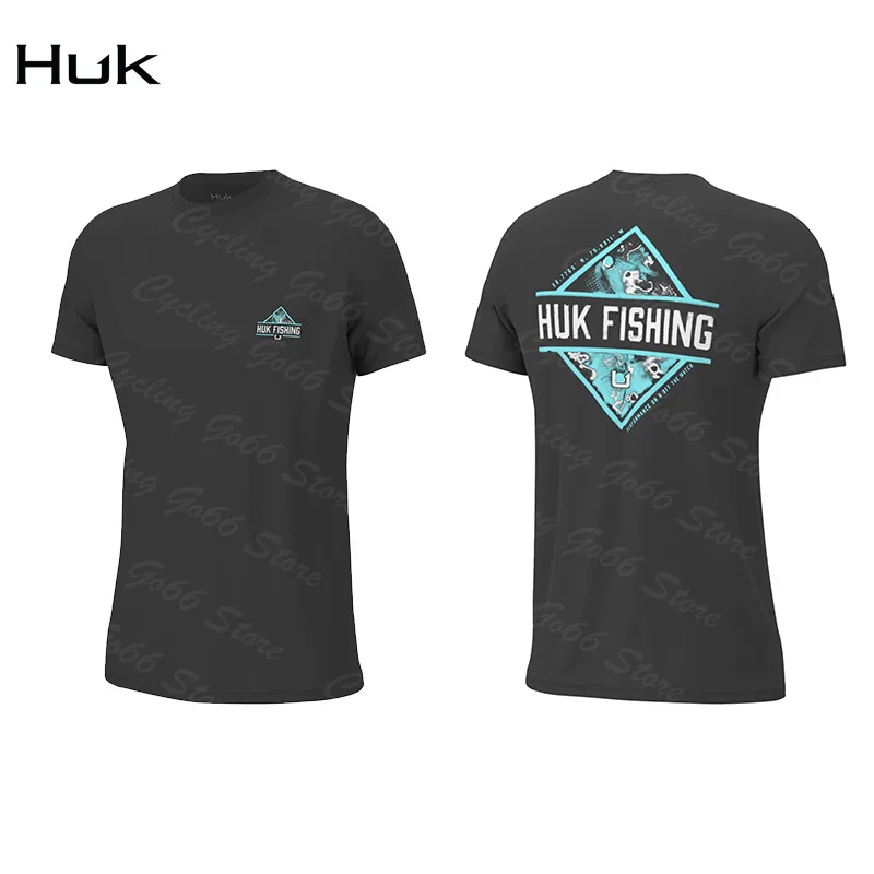 HUK Fishing T-shirt Fishing Shirt Men Short Sleeve Protection 50 Fishing  Apparel Outdoor Fishing Clothing Jersey Camisa De Pesca - AliExpress