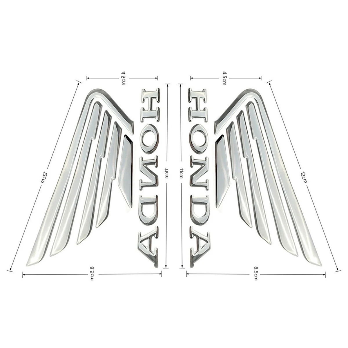 3D Honda Sticker Logo Tank Wing Decal