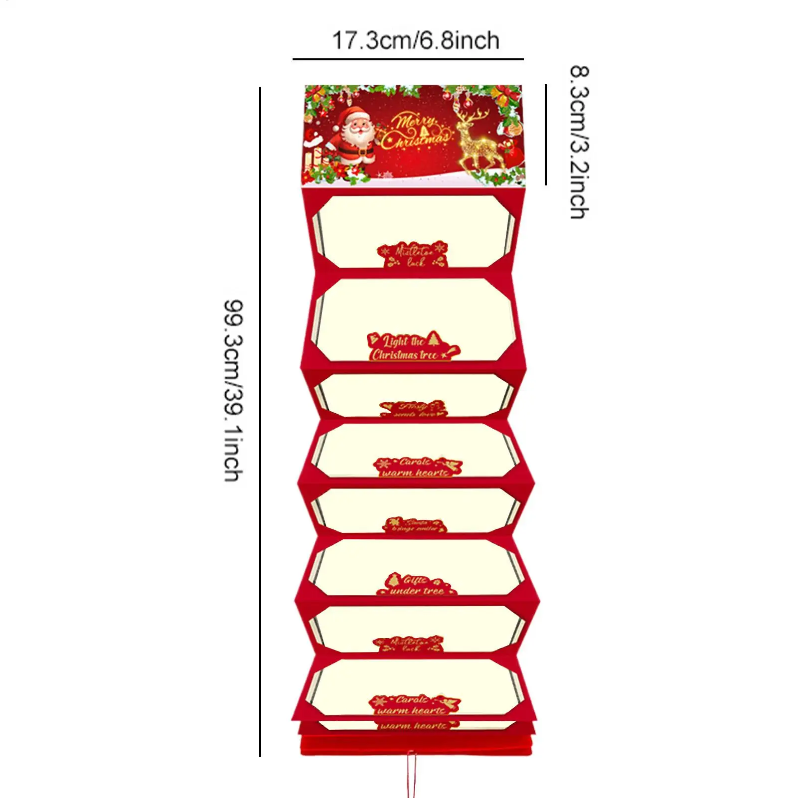 Christmas Money Holders Holiday 10-Slot Booklet Stocking Stuffers Folding Christmas Money Booklet For Girls Women Men Mom Dad