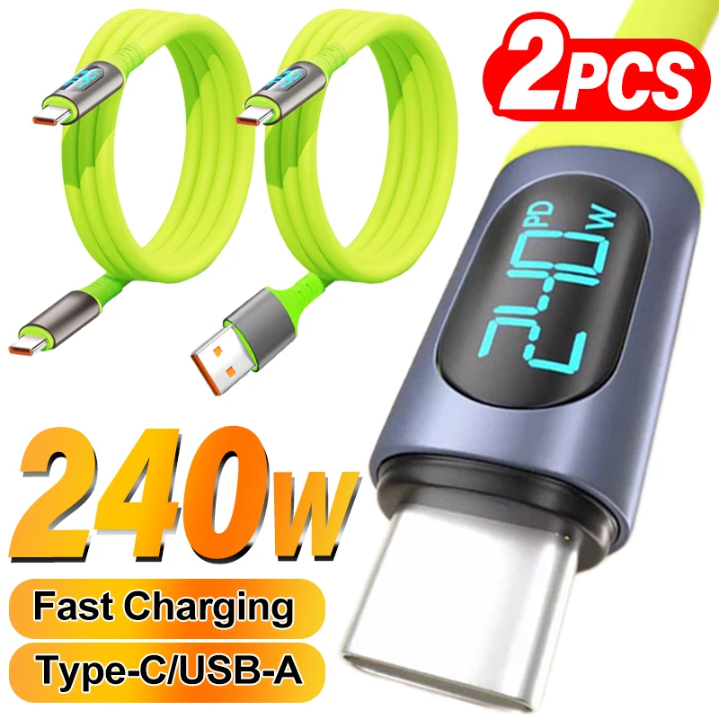 Ultra-Fast USB-C Power Display Charging Cable - 240W, 1.5M Length