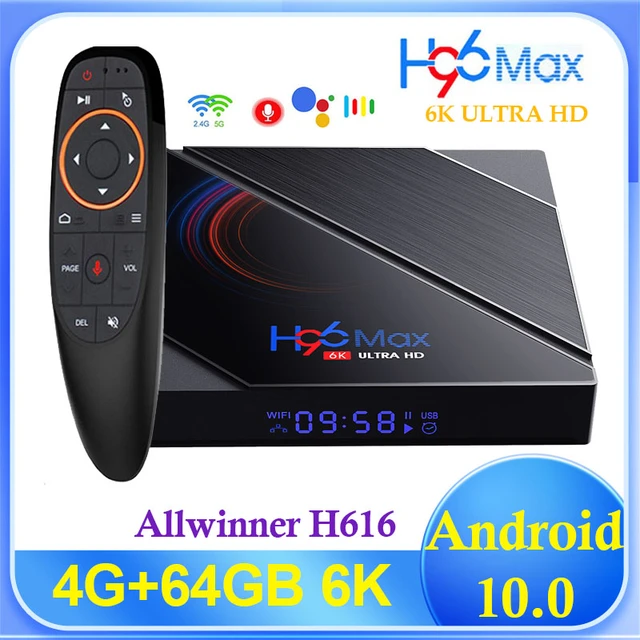 X96q Max Android 10.0 Tv Box Allwinner H616 Streaming Media Player Smart Tv  Box 2.4g 5g Dual Wifi 4k Media Player Bt5.0  Set Top Box By(black)