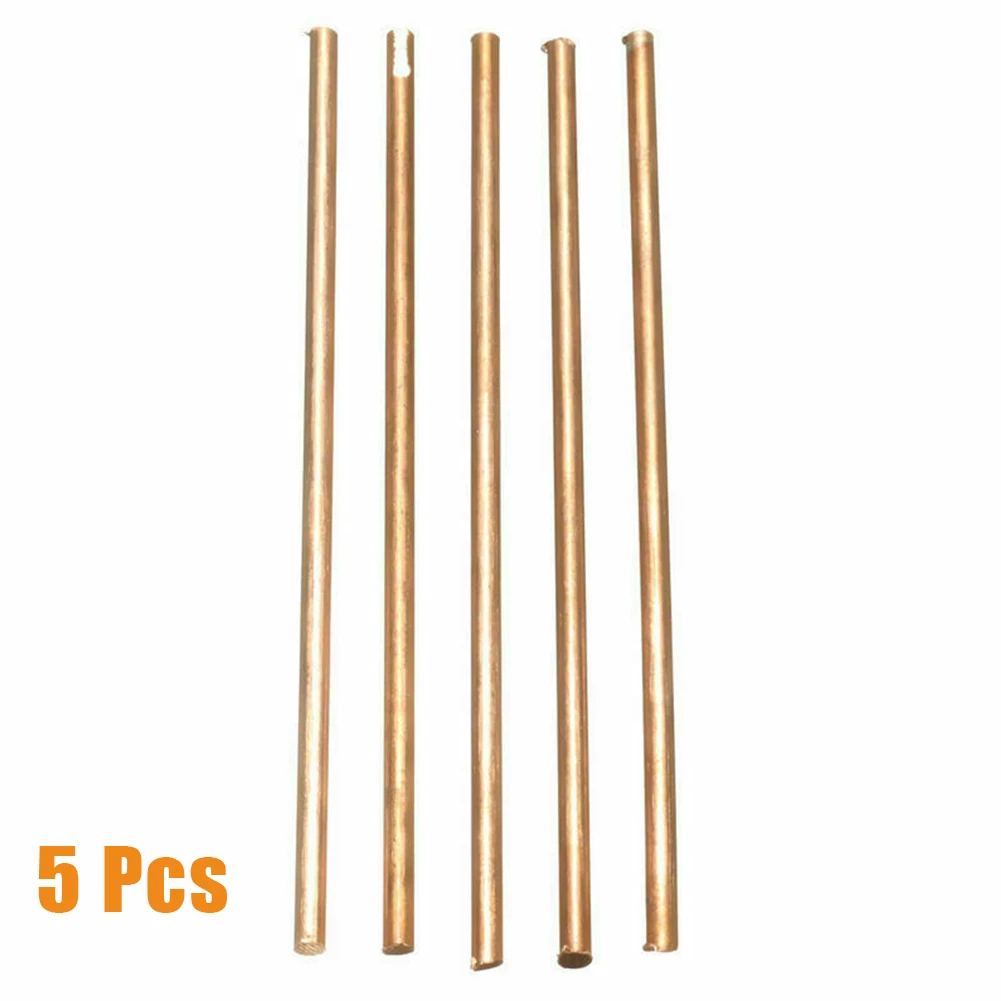 5pcs Copper Rods 4mm*100mm Pure Copper Copper Metal Rod Cylinder Cu