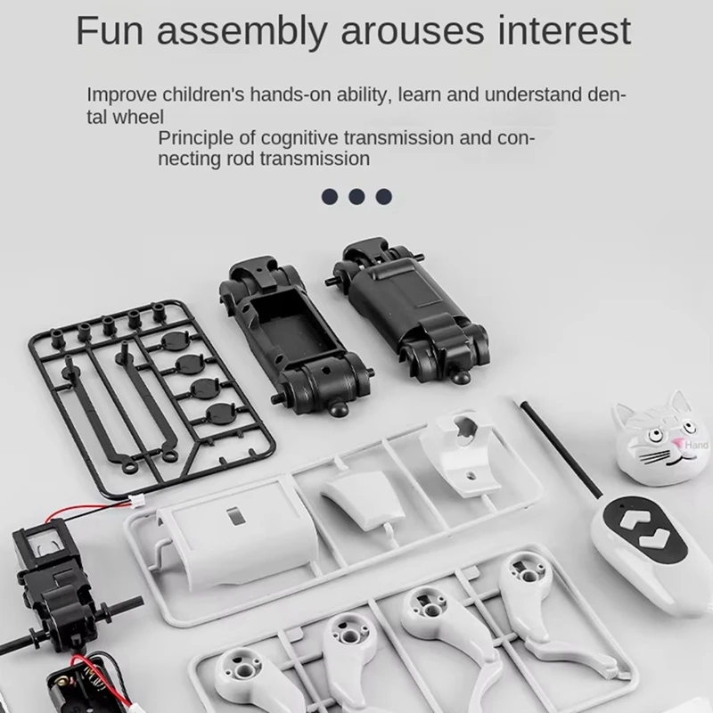 Rc Robot Mechanical Dog Children's Remote Control Toy Science Teaching DIY Electric Assembling Set For Boy Kids Gift 5