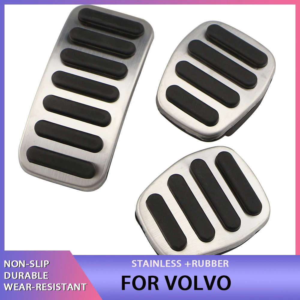 Car pedals Pedal cover Car Pedals Accelerator Fuel Gas Brake Pedal Pad Cover Slip Resistance for Volvo V40 V50 C30 C70 S40 2013- Accessories