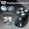 5D Electric Shaver for Bald Men 5 in 1 Professional Mens Razors Shavers Waterproof Bald Shaver Wet&Dry Bald Shaving Grooming Kit 3