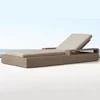 Outdoor Beach Swimming Pool Folding Lounge Chair Sunbed Aluminum Sunbed Modern Furniture High Quality Wood Lying Bed Texture 4