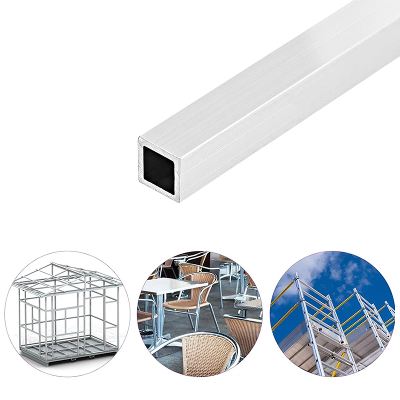 Rectangular Aluminum Tube Profile 10x10mm 20x20mm 30x40mm Aluminium Alloy Square Pipe Complete Specifications Widely Used aluminium tube