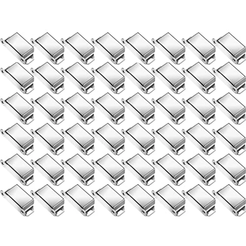 

48 Pcs Magnetic Cabinet Locks 25Lb Magnetic Door Catch Stainless Steel Cabinet Magnetic