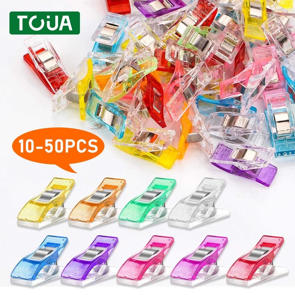 Sewing Plastic Clips 10/20/50PCS Quilting Crafting Crocheting Knitting Binding Paper