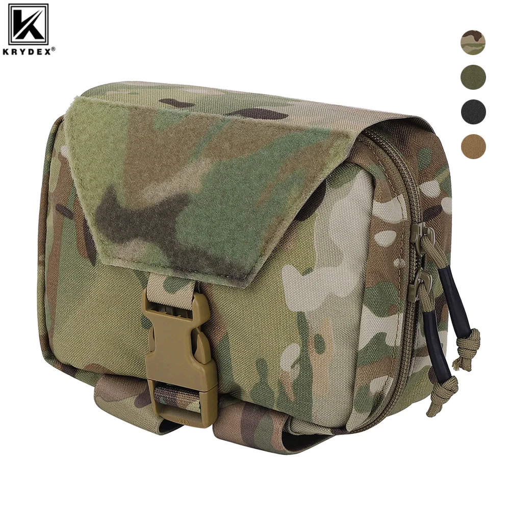 

KRYDEX Tactical Rip Away Medical Pouch Tear Off First Aid IFAK Pouch MOLLE EMT Holder Hunting Outdoor Trauma Kit Survival Bag