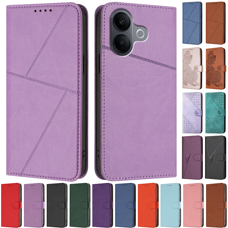 Luxury Pattern Flower Leather Flip Wallet Phone Case with Card Holder