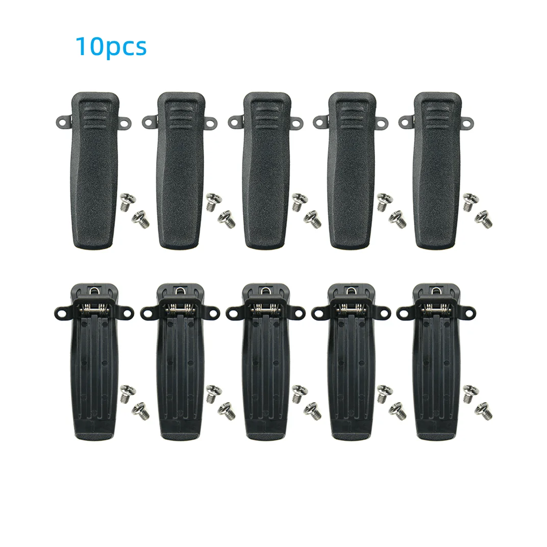 

(Set of 10) For VERTEX FNB-Z181Li Walkie Talkie - Belt Clip for Vertex EVX-C31, VZ-30, VZ-30-D0-5, VZ-30-G6-4