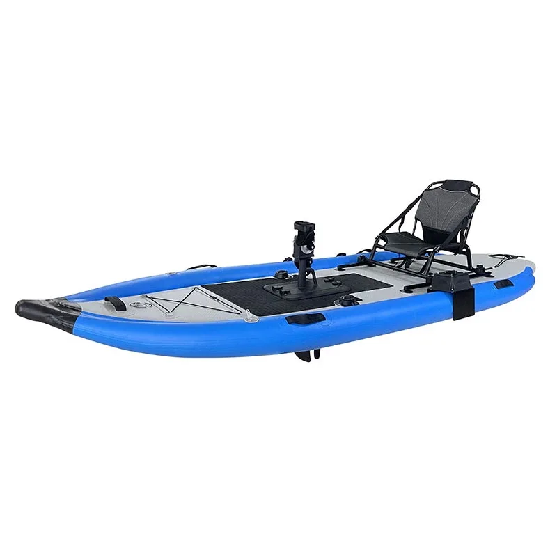 Free Delivery Professional Single Seater Angler Kayak Inflatable Fishing Kayak Pedal Driven Canoe/kayak