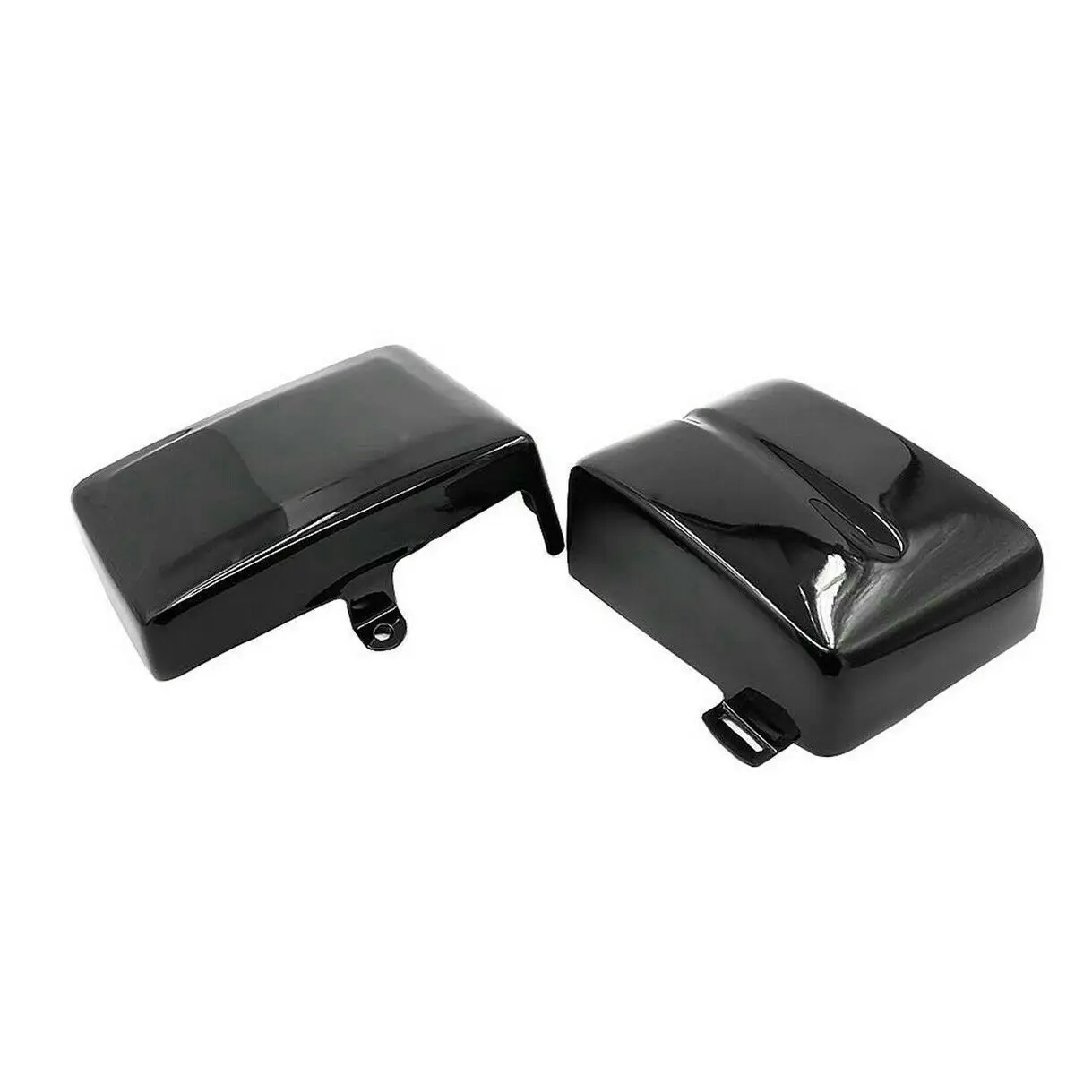 

1 пара Боковая Крышка батарейного отсека мотоцикла, защитная рамка для Dyna Fat Bob Super Glide Wide Glide Switchback 06-17 (глянцевая