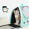 Outdoor Travel Cat Backpack Supplies Portable foldable double shoulder cat bag breathable puppy backpack fashionable and pet bag 4