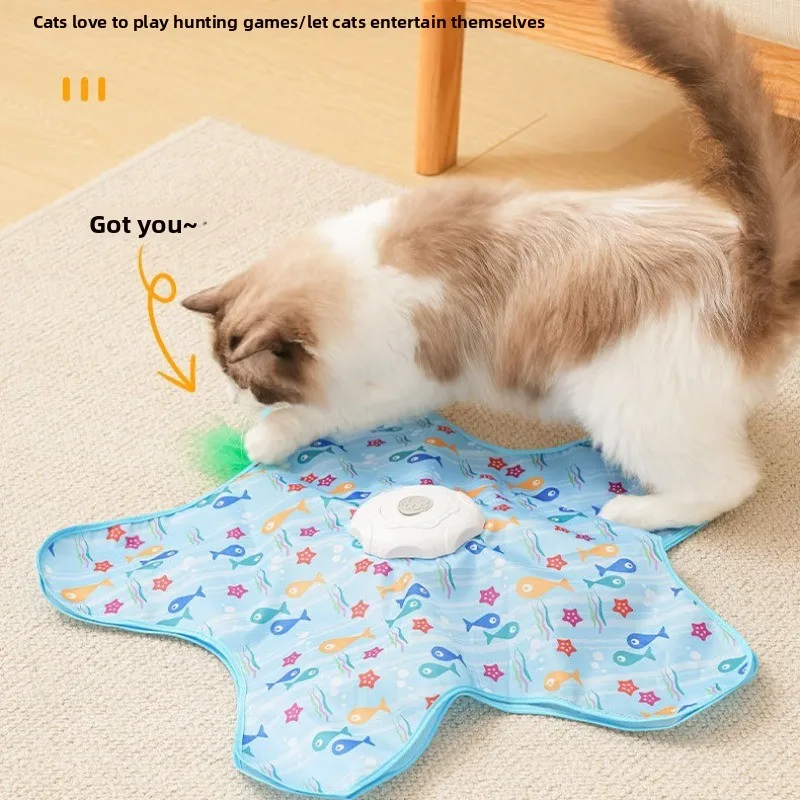Interactive Hide-and-Seek Motion-Activated Cat Toy 4