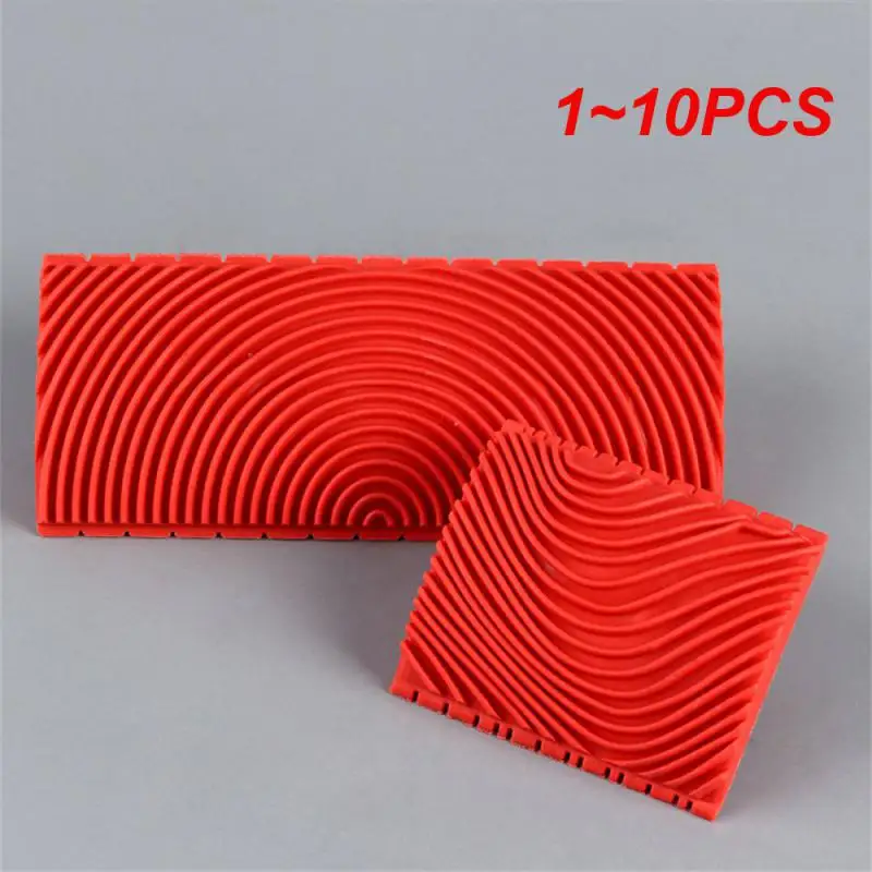 

1~10PCS Hot Rubber roller 3d paint brush Art Embossing imitation wood graining wall painting decoration Brushing tool set