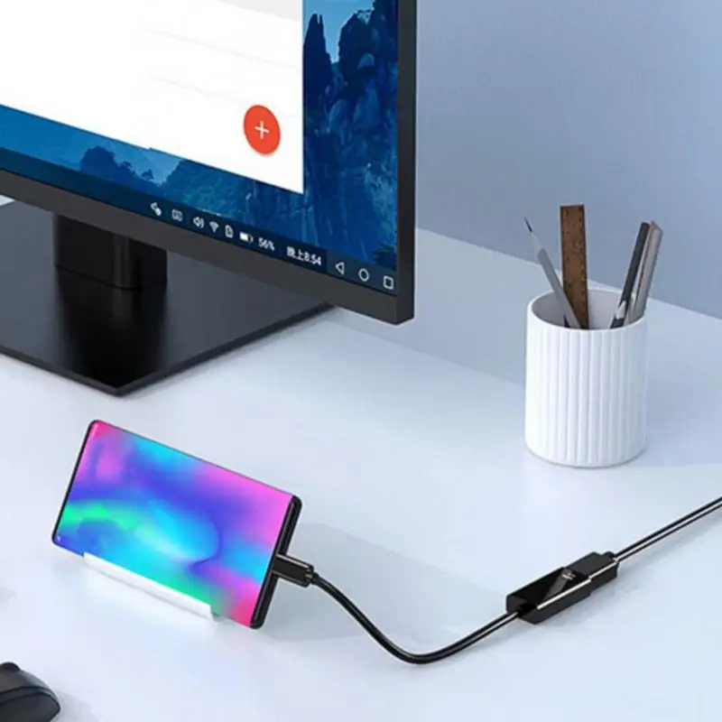 USB C Male To Male Adapter High-speed Portable USB 3.1 Extension Cable Lightweight Electronics Cell Phone Connector For Tv