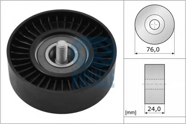 31401193 XC90 XC70 XC60 V70 Idler pulley, flange screw