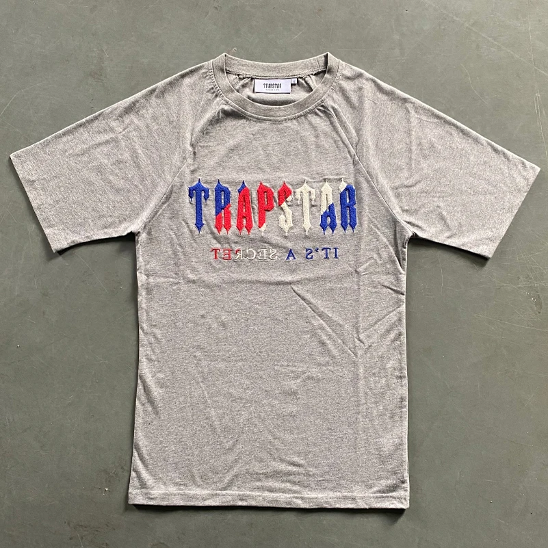 Trapstar London Letter Printed Men T Shirts Breathable Oversized Short