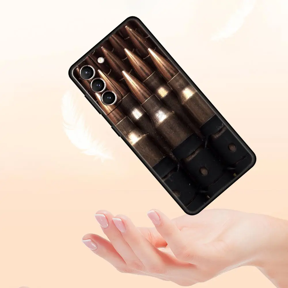 AK47 Handgun Design Soft Black Phone Case