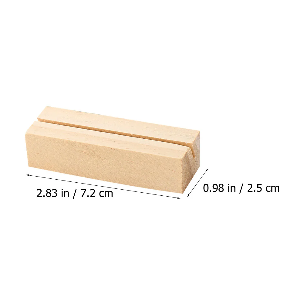 Wood Card Holder Photo Stand 12 Pcs