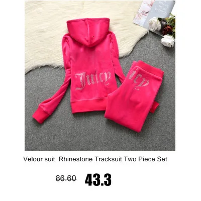 YICIYA Juicy Tracksuit Spring/Fall 2022 Women's Brand Velour Tracksuit Suit Women Velvet Zipper Sweatshirt And Pants Fat Sister