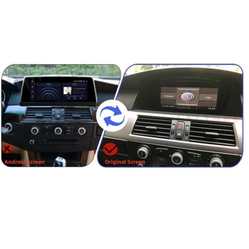 GXGLNAV Aux Activator E60 Aux Adapter Open The Audio of The Original Car Radio For BMW E60 E61 E63 E64 CCC 2003-2010