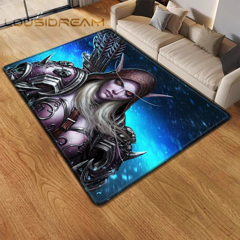thumbnail image 1 of Alfombra del juego World of Warcraft para sala de estar, alfombra para acampar, alfombra de picnic Stranger Things, alfombra antideslizante para deportes electrónicos, alfombra de yoga, regalo para fa, 1 of 5