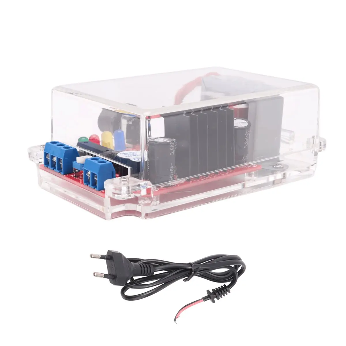 (A23G) LM317 가변 전압 조정기 DIY 키트 220V 1.25V-12.5V 스텝다운 전원 공급 장치 모듈 전자 키트 EU 플러그