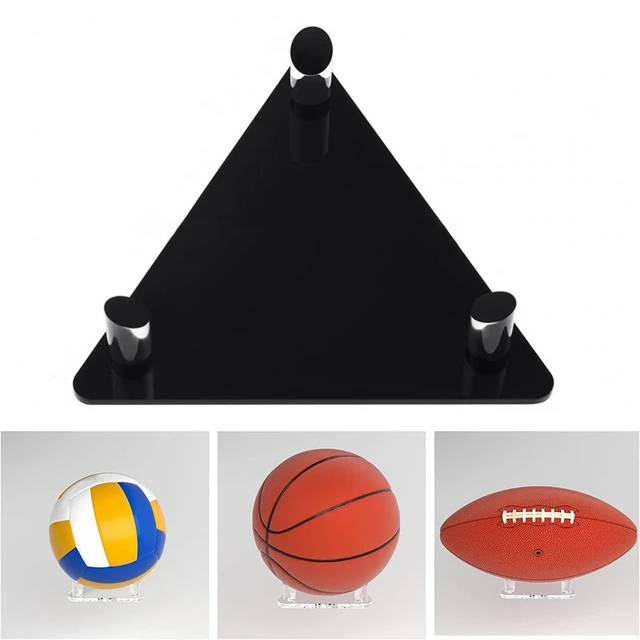 Support de ballon de basket-ball en acrylique, présentoir de ballon de  football, support de volley-ball, creux épais - AliExpress