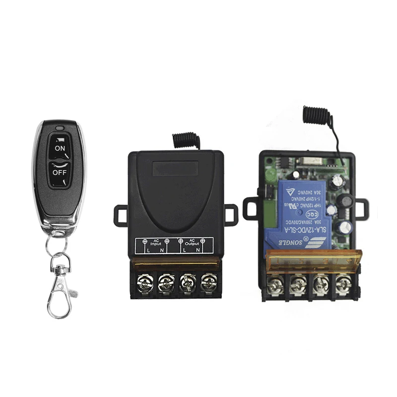 

Universal Ac 85-250V 1 Ch 433Mhz Wireless Transmitter And Receiver Set