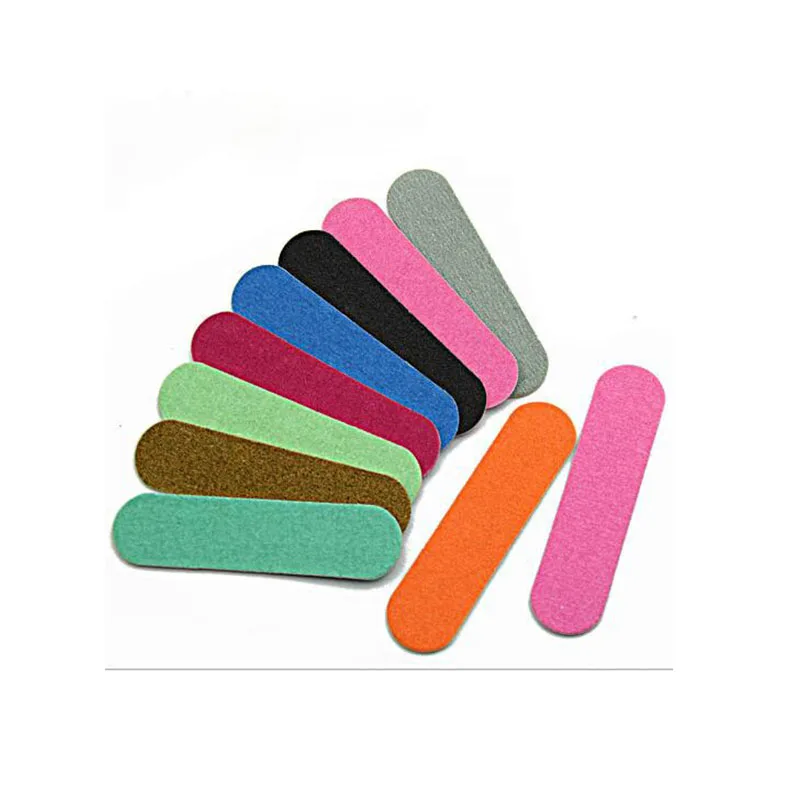 

100 pcs mix colour mini wood nail file baby nail file wooden emery board nail care tool