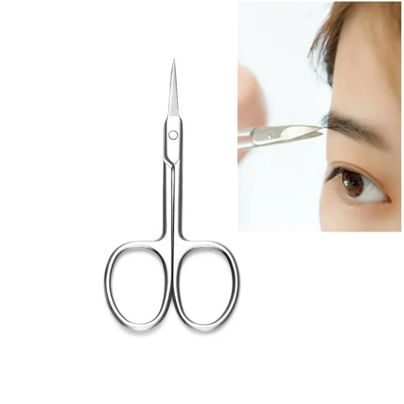 Stainless Steel Small Scissors Nose Hair Eyebrow Solingen Beauty Eyelids Eyelashes and Beard Cuticle Scissors MakeupTools