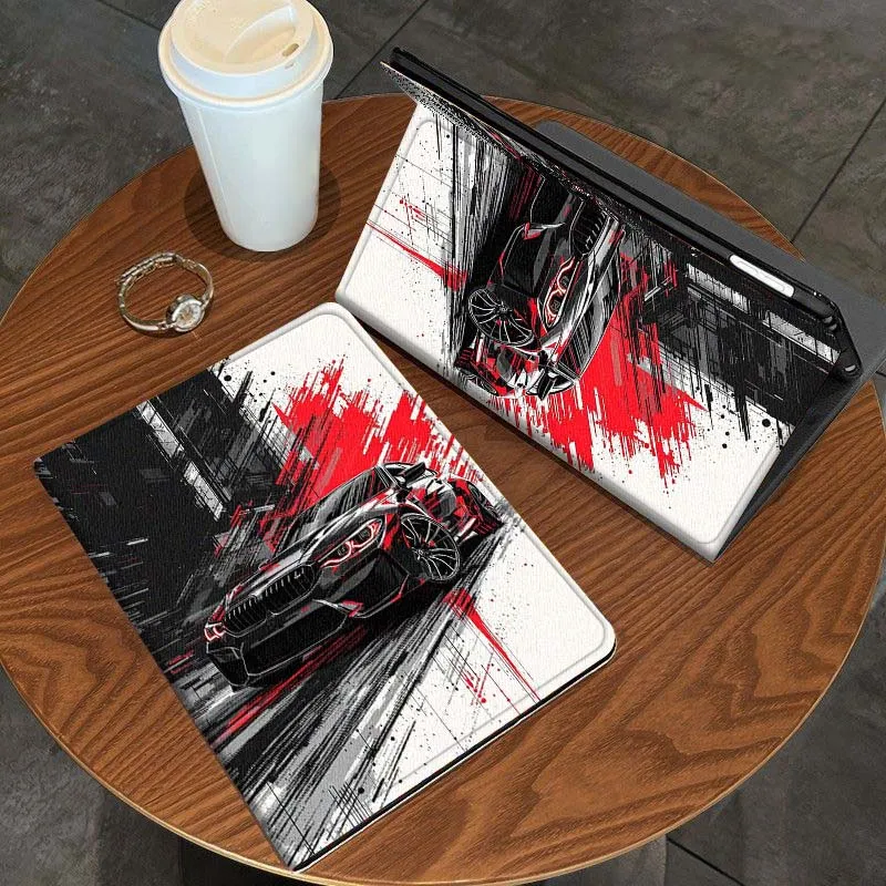 Luxury Sports Car Art Pattern Tablet Case Gift