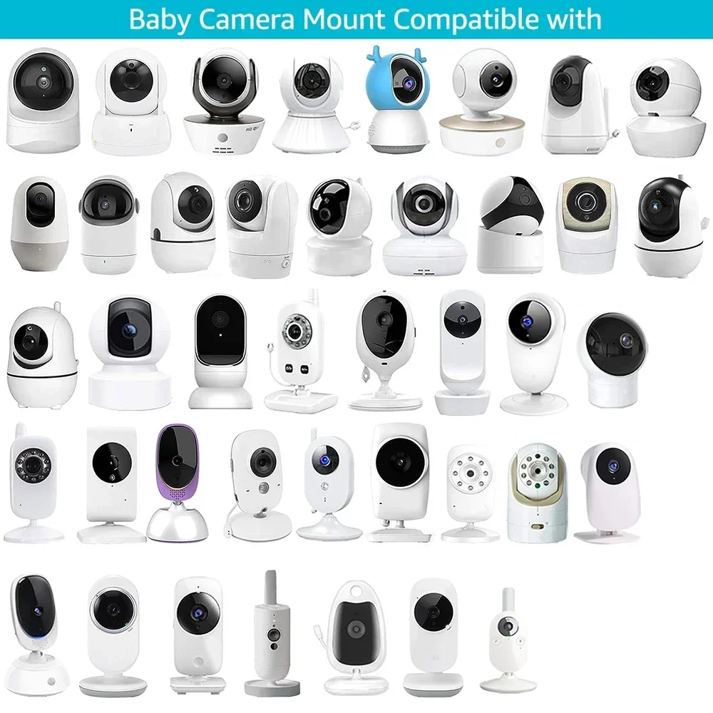 IP camera bracket silicone support deformable material fixed on crib for baby monitor