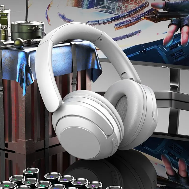 

Wireless Headset Bluetooth Headphone Subwoofer Stereo Pluggable Card Folding Sports Game E-sports Over-Ear Earphones with Microp