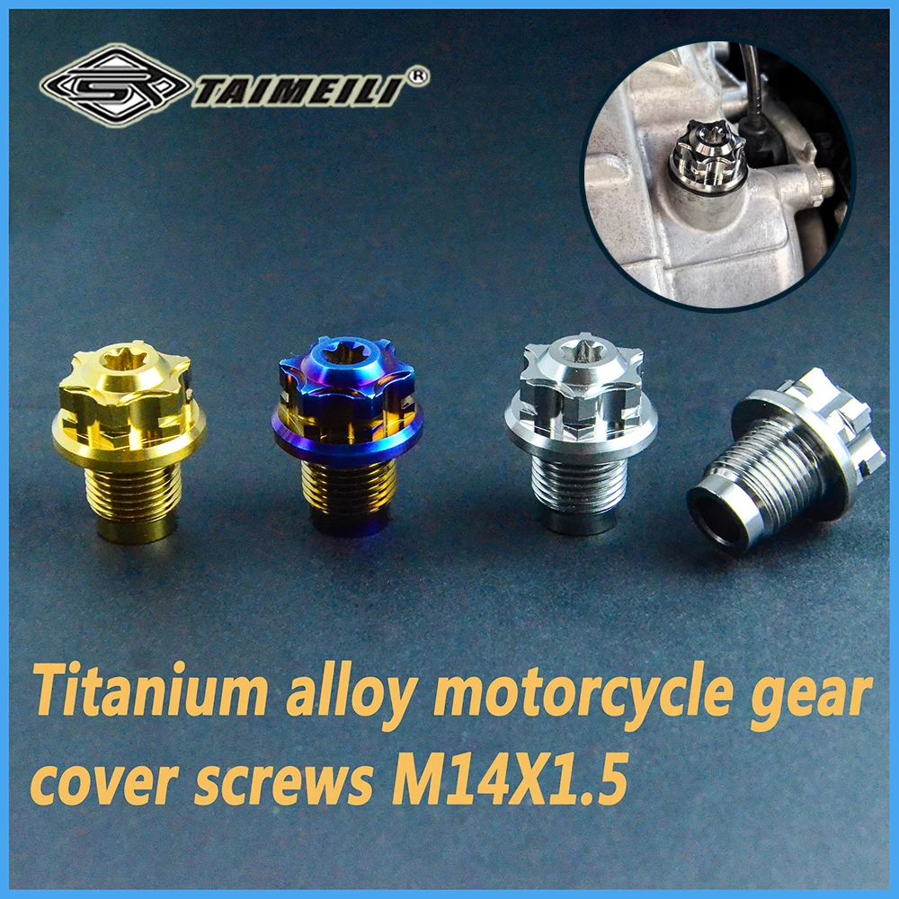 Taimeili Liga de Titânio Motocicleta Engrenagem Capa Parafuso M14 15 Mmp1. Caixa de Velocidades Modificado Screw1 Pcs