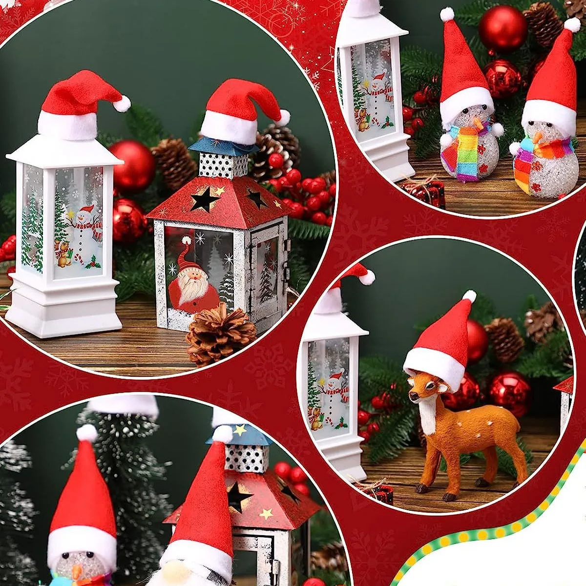 5pcs Merry Christmas Decoration Tableware Bag Rack