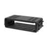 Main Body 390mm Deep Microphone Receiver 2U3U4U6U PE Cabinet Aluminum Fly Case Air Box Amplifier Mic Flightcase Shockproof Box 4